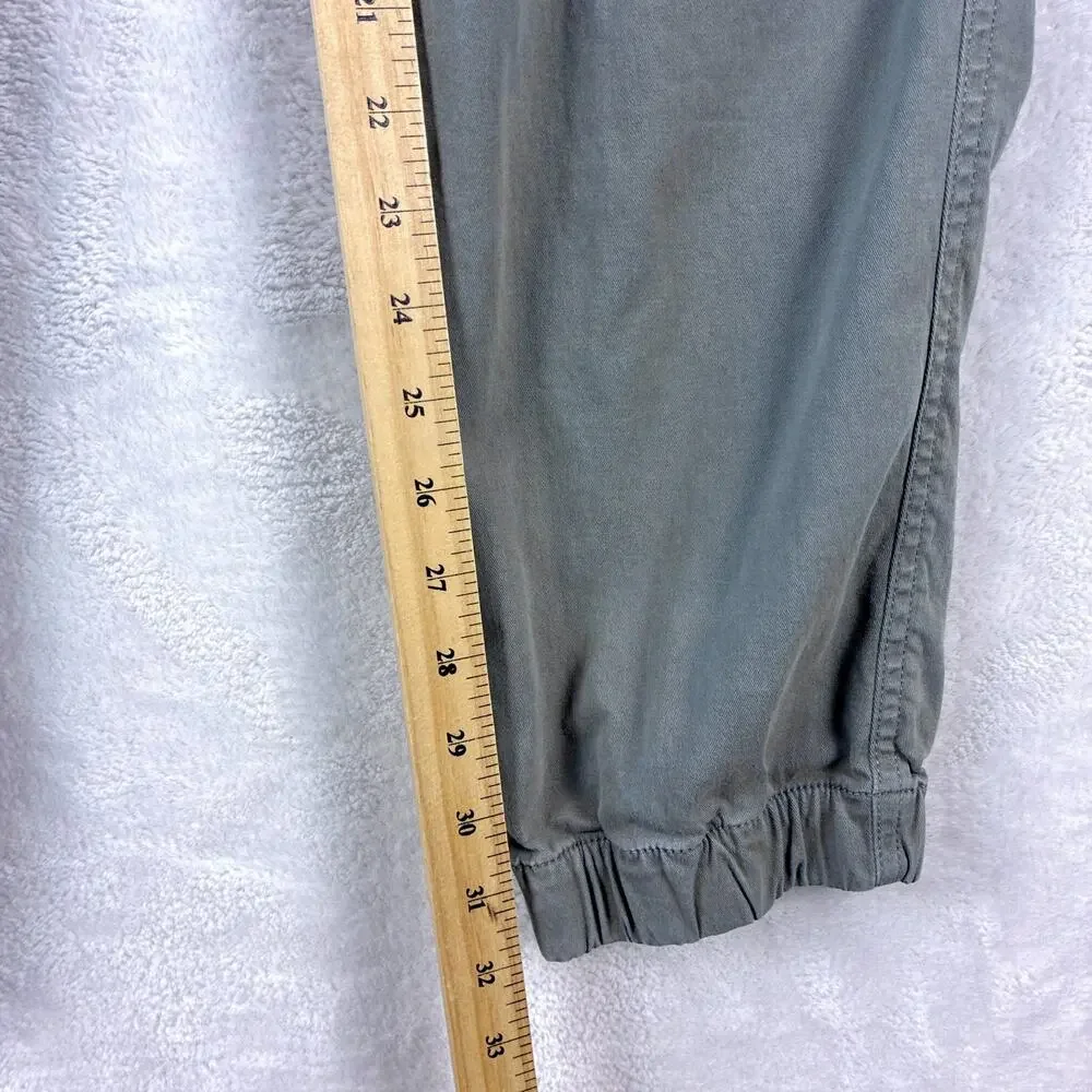 Bear Bottom Pants Mens L Tall Gray Pull On Elastic Waist Chino Preppy Classic